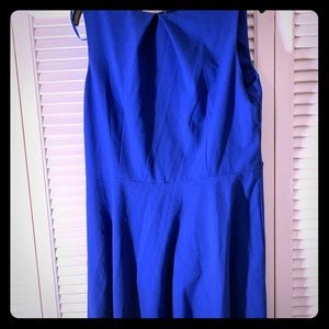 Blue sleeveless dress